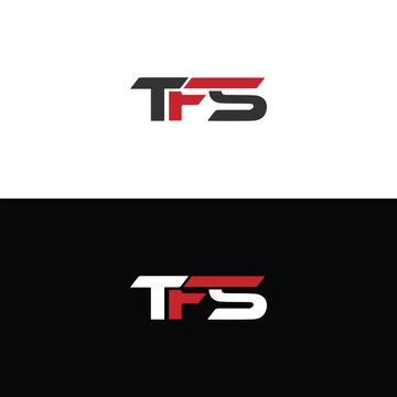 TFS logo. T F S design. White TFS letter. TFS, T F S letter logo design. Initial T F S letter linked circle uppercase monogram logo TFS letter logo vector design.