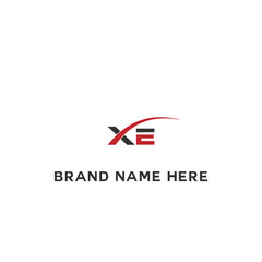 XE logo. X E design. White XE letter. XE, X E letter logo design. Initial X E letter linked circle uppercase monogram logo XE letter logo vector design.