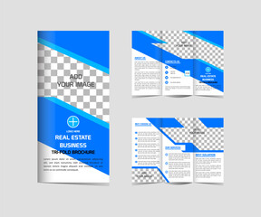 Creative real estate brochure design template