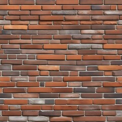 Obraz premium Ged red brick wall backdrop with textured allure