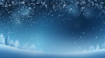 christmas background with snowflakes
