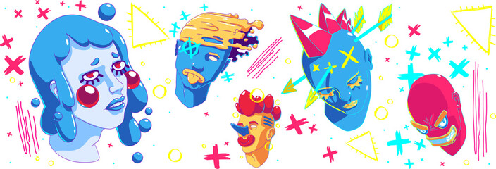 Trendy Psychedelic Banner