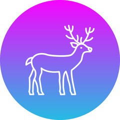 Fototapeta premium Reindeer Icon