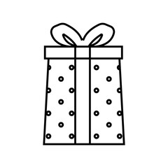 Christmas presents icon vector. Christmas box illustration sign. Christmas Gift symbol. Christmas logo.