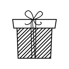 Christmas presents icon vector. Christmas box illustration sign. Christmas Gift symbol. Christmas logo.