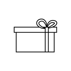 Christmas presents icon vector. Christmas box illustration sign. Christmas Gift symbol. Christmas logo.