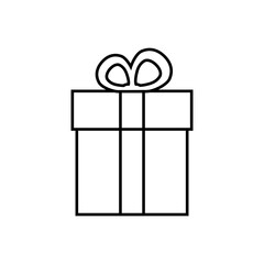 Christmas presents icon vector. Christmas box illustration sign. Christmas Gift symbol. Christmas logo.