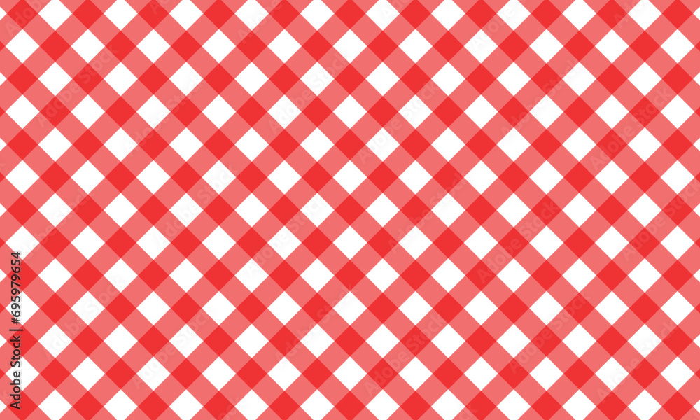 Aufkleber abstract seamless red plaid line pattern.