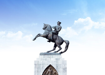 Statue of Honor aka Ataturk monument in Samsun, Turkey dedicated to the landing of Ataturk in...