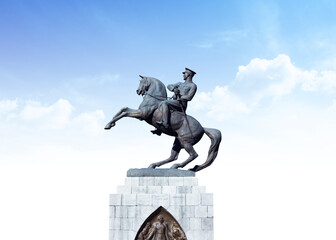 Statue of Honor aka Ataturk monument in Samsun, Turkey dedicated to the landing of Ataturk in Samsun initiating Turkish War of Independence.
