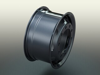 Heavy Truck Steel Wheel Rim 315-80R22.5 3D model