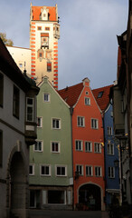 View of the city of Fussen in Bavaria