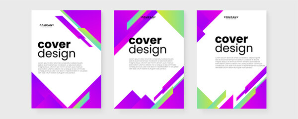 Colorful colourful vector simple geometric abstract shapes covers. Creative templates for report, corporate, ads, branding, banner, cover, label, poster, sales