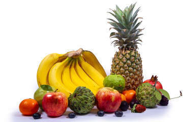 A fresh fruits isolated on white background