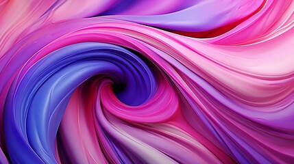Bright satin vortex. An abstract and colorful design featuring a bright and vibrant vortex of purple, blue, and red, creating a visually striking and dynamic pattern - obrazy, fototapety, plakaty