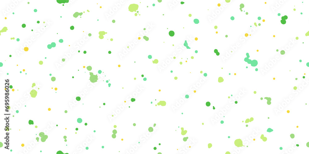 Poster spring, eco abstract endless background. chaotic uneven paint spots, splashes, blots, uneven dots se
