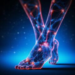 3d x ray of human foot