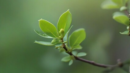 closeup of lush green tree