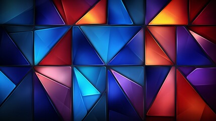 Obraz premium Colorful geometric design with textured patterns, perfect for modern and creative projects. A visually striking and abstract background for various purposes