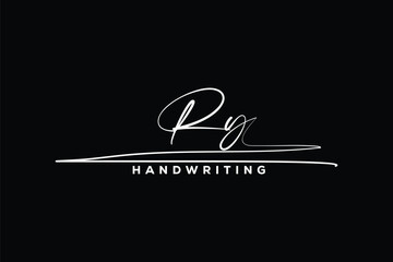 RY initials Handwriting signature logo. RY Hand drawn Calligraphy lettering Vector. RY letter real estate, beauty, photography letter logo design. - obrazy, fototapety, plakaty