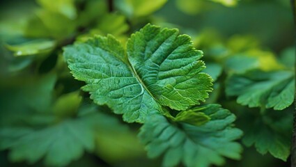 closeup of lush green tree