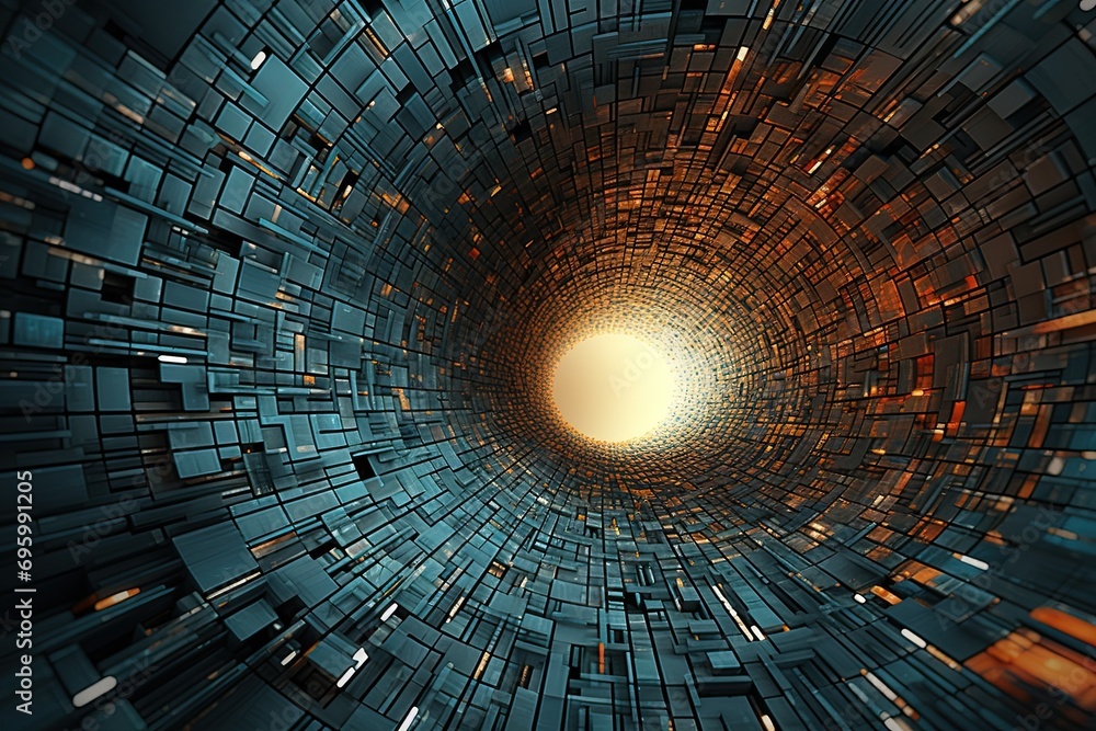 Aufkleber 3d abstract fractal background a computer-generated illustration, texture, abstract digital backgrou