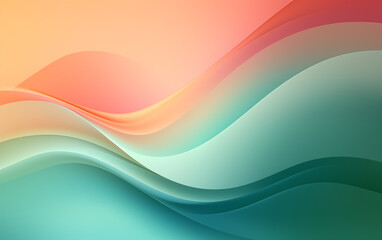 Soft Gradient Waves - Abstract Background - 16:10 Aspect Ratio
