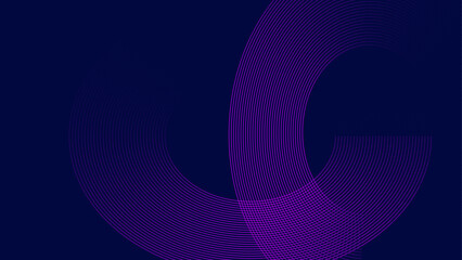  Dark blue abstract background with glowing geometric lines. Modern shiny blue lines pattern. Futuristic technology concept abstract wave dark background. vector illustration