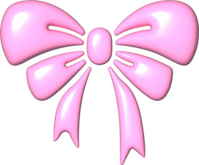 Pink bow illustration