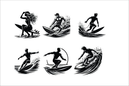 urf's Up Collection: Beach-Ready EPS Bundle - Bring Coastal Energy to Your Graphic Projects