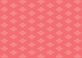 背景　菱形の花パターン　ピンク
