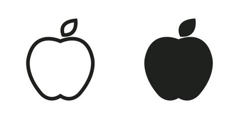 black apple fruit vector design