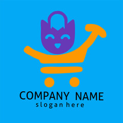 Abstract logo design template. For shop, market, online shop, app, webb
