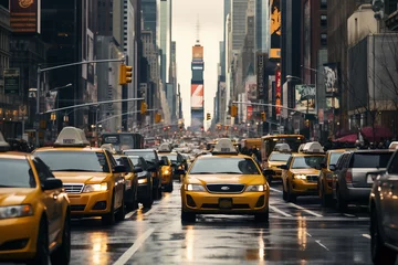 Zelfklevend Fotobehang Verenigde Staten Morning New York City