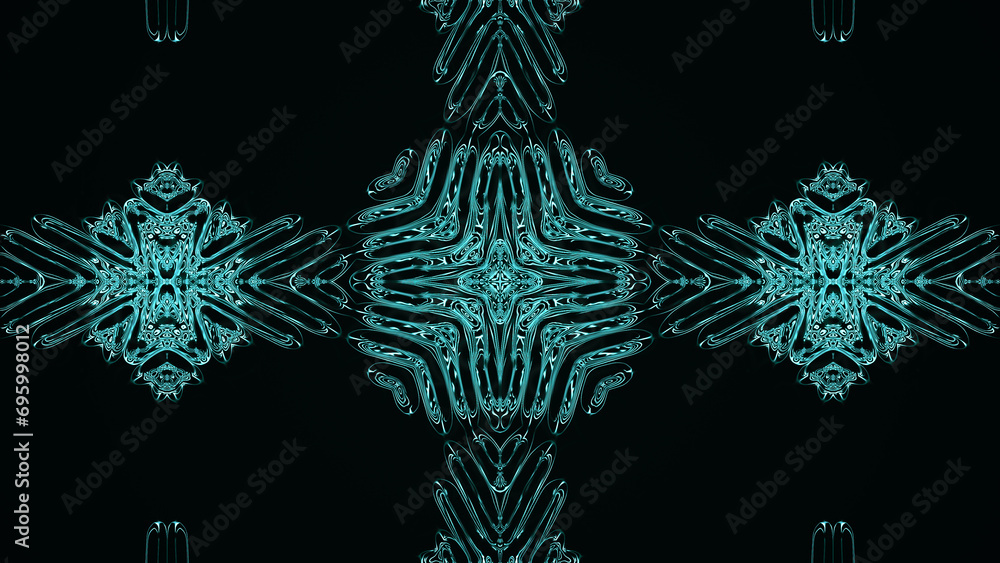 Poster abstract kaleidoscope with geometric pattern. kaleidoscopic background design. hypnotic background. 