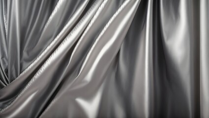 Light silver silk satin, with a subtle sheen. Background, texture.