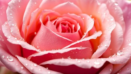 Pink rose closeup.