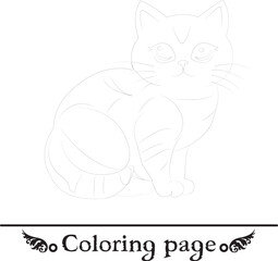 Black and white Cat | Cat Sketch | Drawing a cat