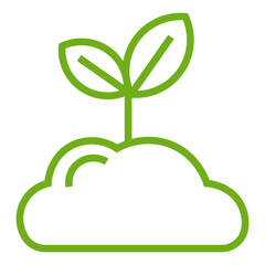 Sapling line icon.