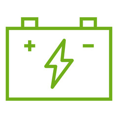 Fototapeta premium Battery line icon