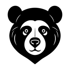 panda head vector illustration