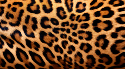 Real leopard skin fur texture for background.