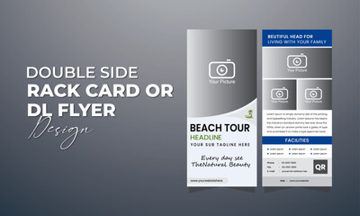 Beach Tour Rack Card & Dl Flyer Design