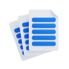 Paperwork 3D illustrations