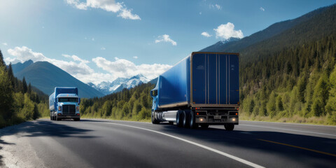  Hydrogen gas tank trailer truck on the road, Hydrogen renewable energy, Energy Hydrogen gas transportation