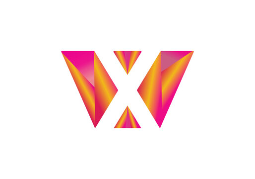 Letter WX logo icon design template vector elements