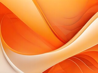 abstract background with smooth lines in Tangerine tones