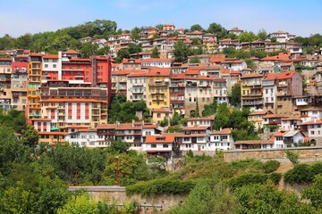 Obraz premium Sunny day in Veliko Tarnovo, Bulgaria