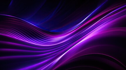 abstract wallpaper. Purple neon lines over black background. modern background. Streaming energy. Particles moving and leaving glowing tracks