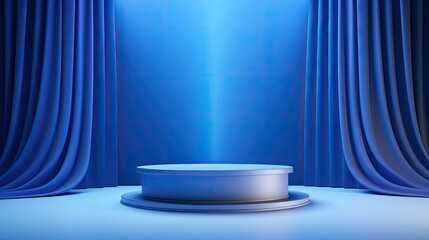 Luxurious 3D podium. Generative AI